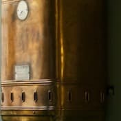 A water heater mounted on a wall