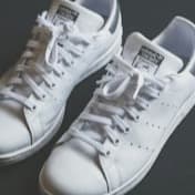 White leather trainers